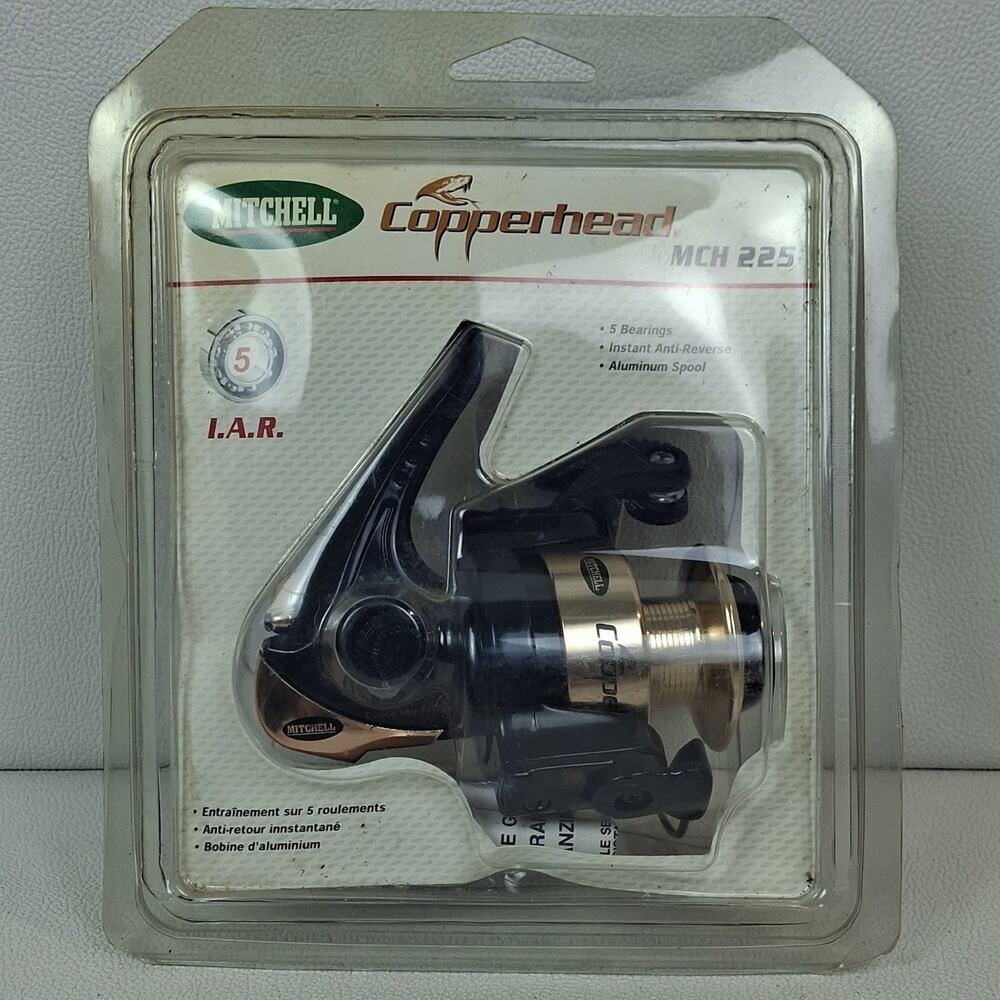 Mitchell Copperhead MCH 225 Spinning Reel 5 Bearings Instant Anti-Reverse